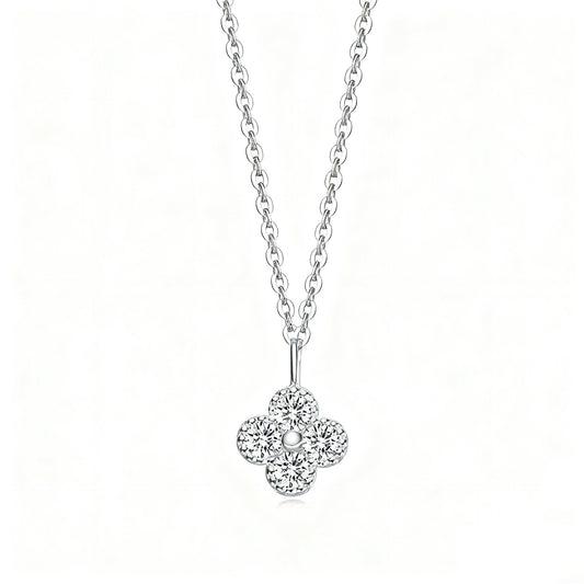 Sterling Silver Four-Leaf Clover Necklace