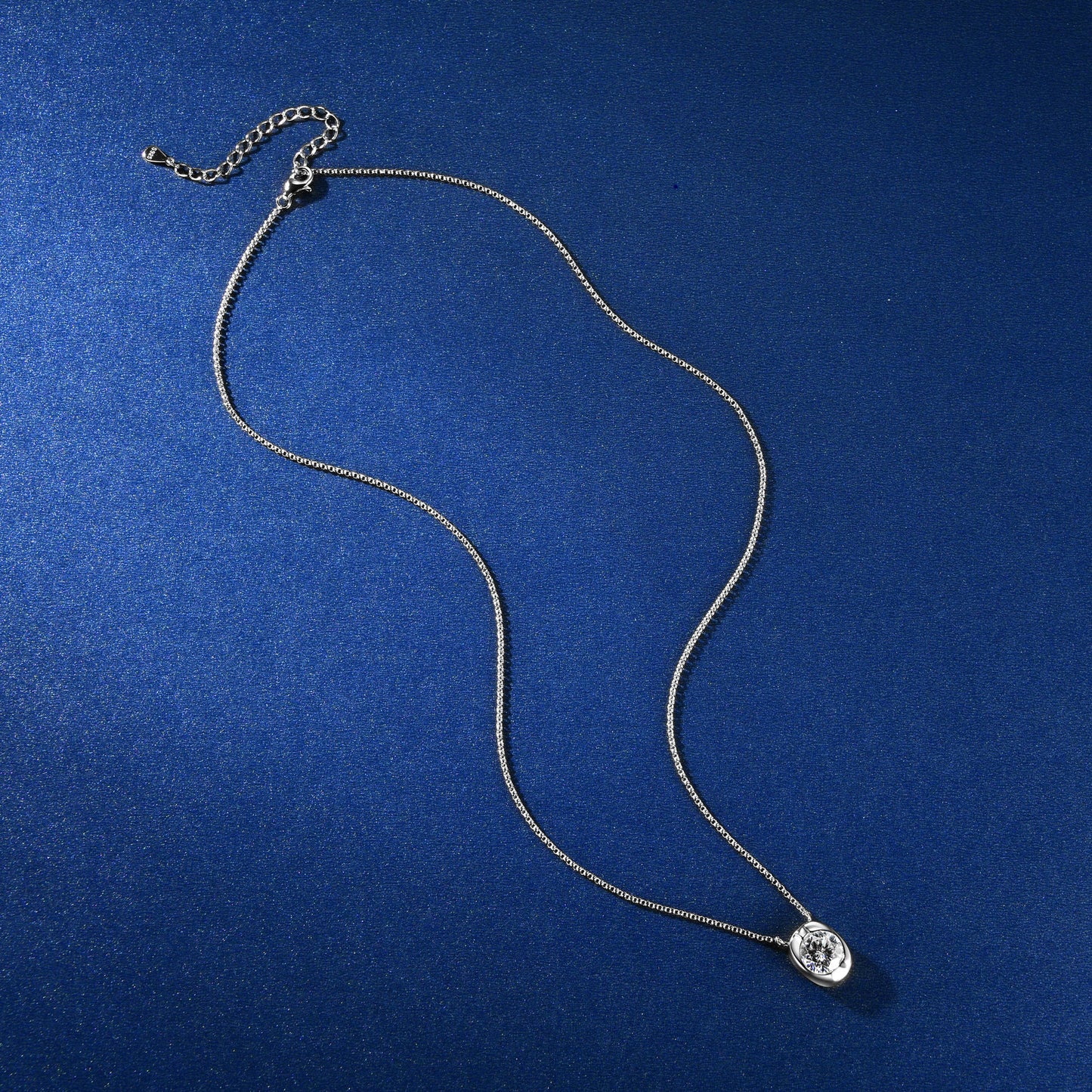 S925 Sterling Silver Moissanite Ingot Pendant Necklace